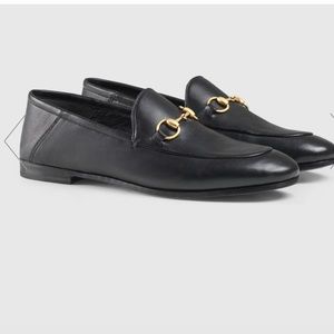 GUCCI WOMENS LEATHER HORSEBIT LOAFER